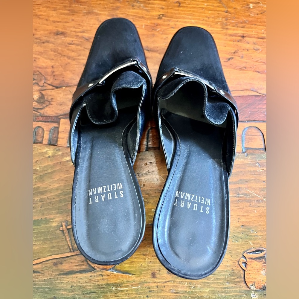 Stuart Weitzman Slip On Heels Black - image 5